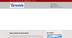 Desktop Screenshot of keycarrentals.com
