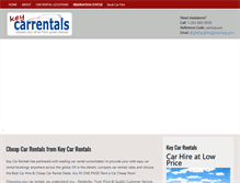 Tablet Screenshot of keycarrentals.com